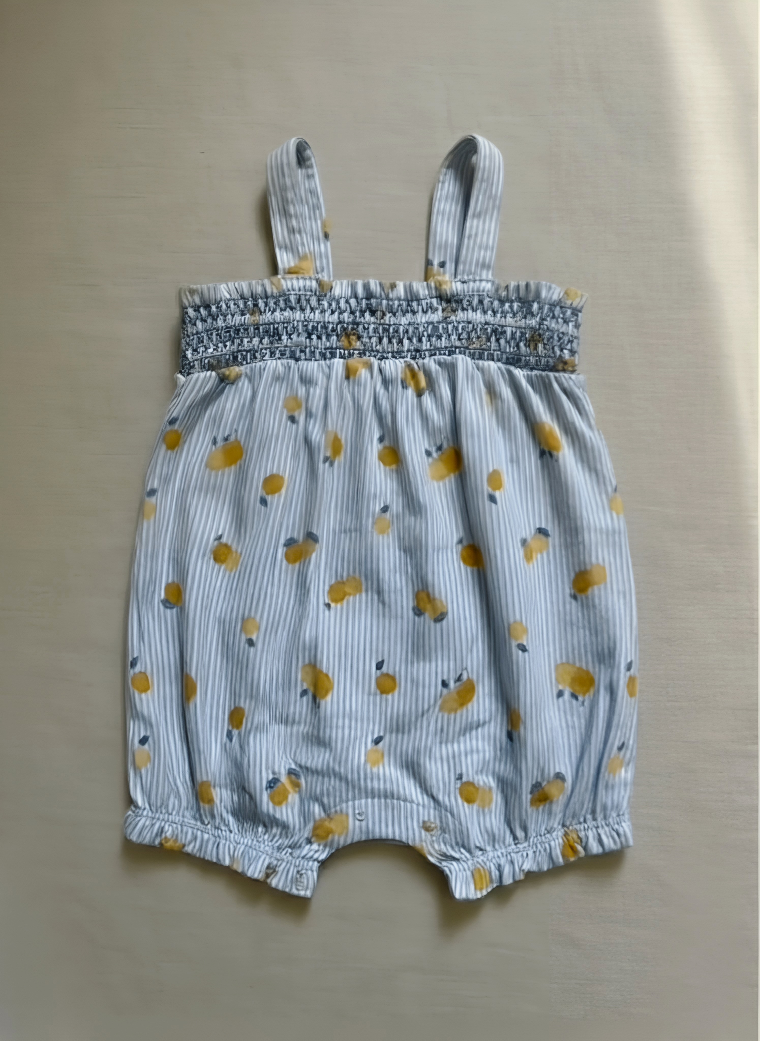 Citrus baby romper