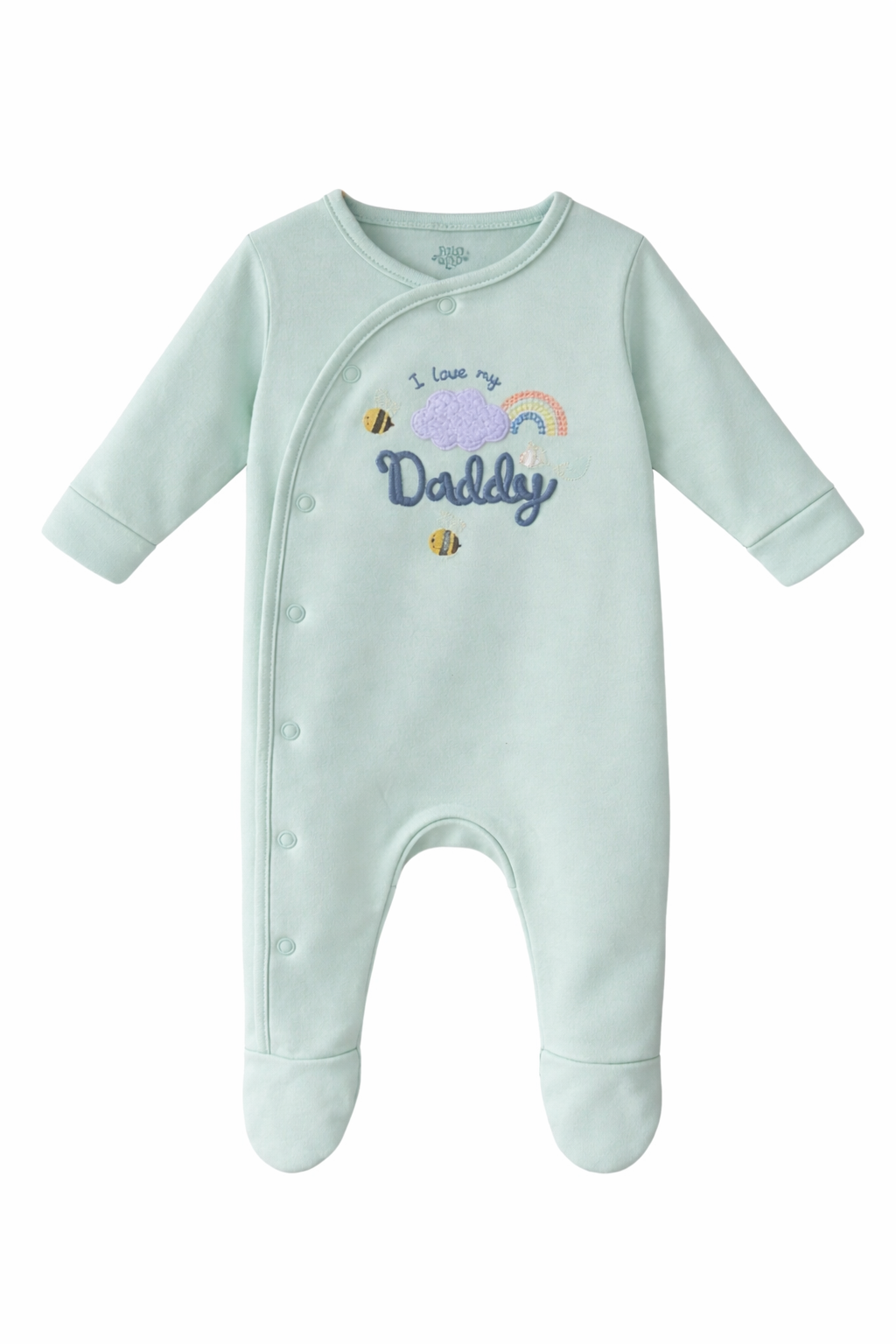 I love my daddy embroidered sleepsuit