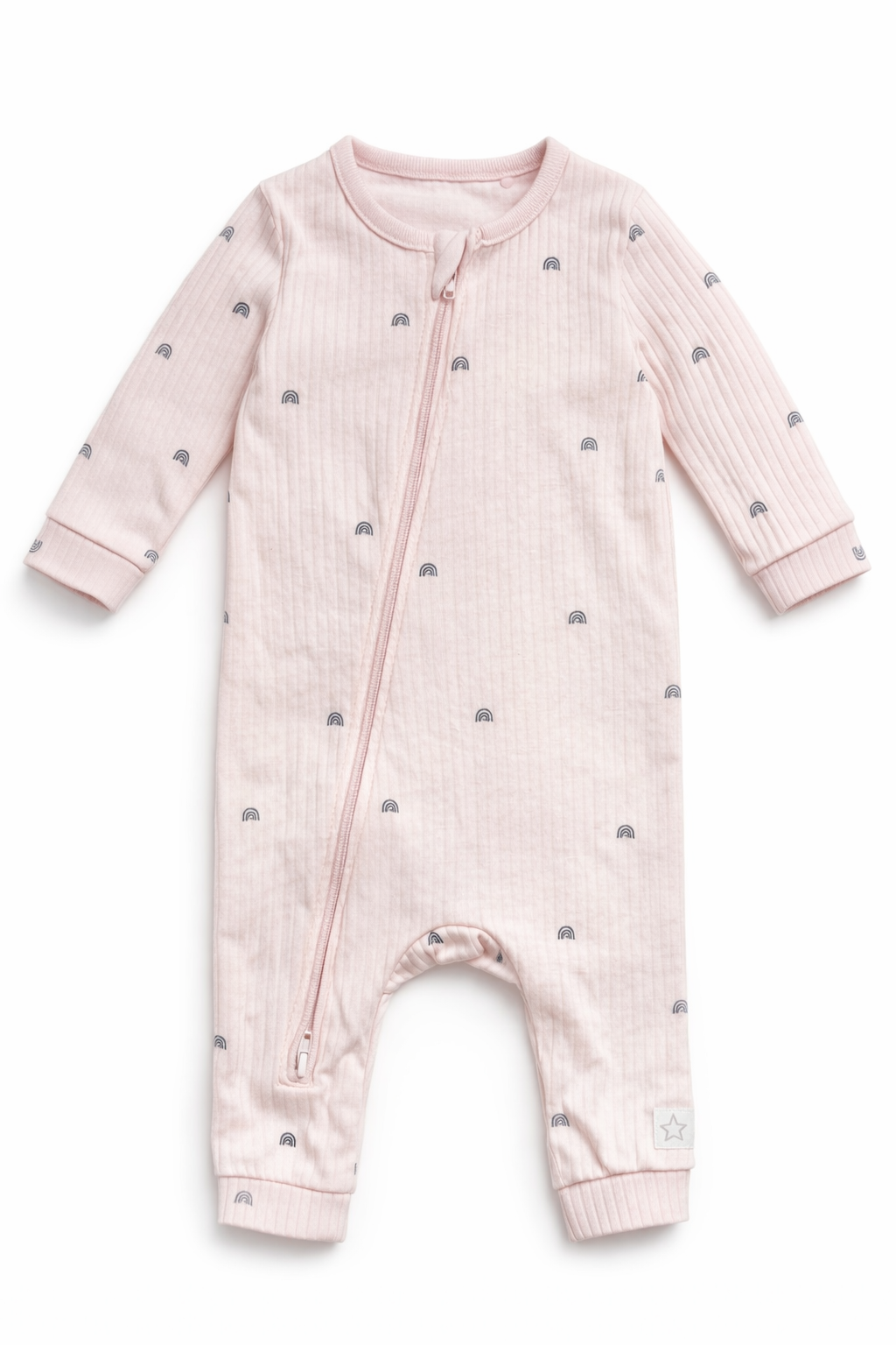 Cute pink zipper jumpsuit