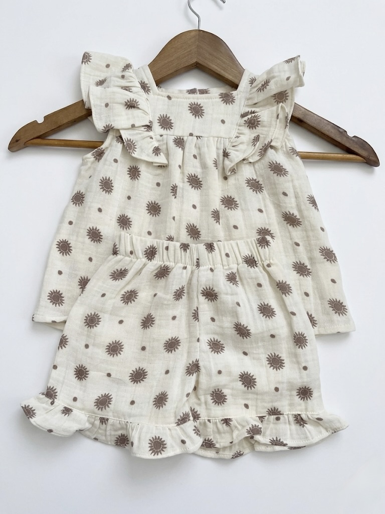 white printed co-ord set