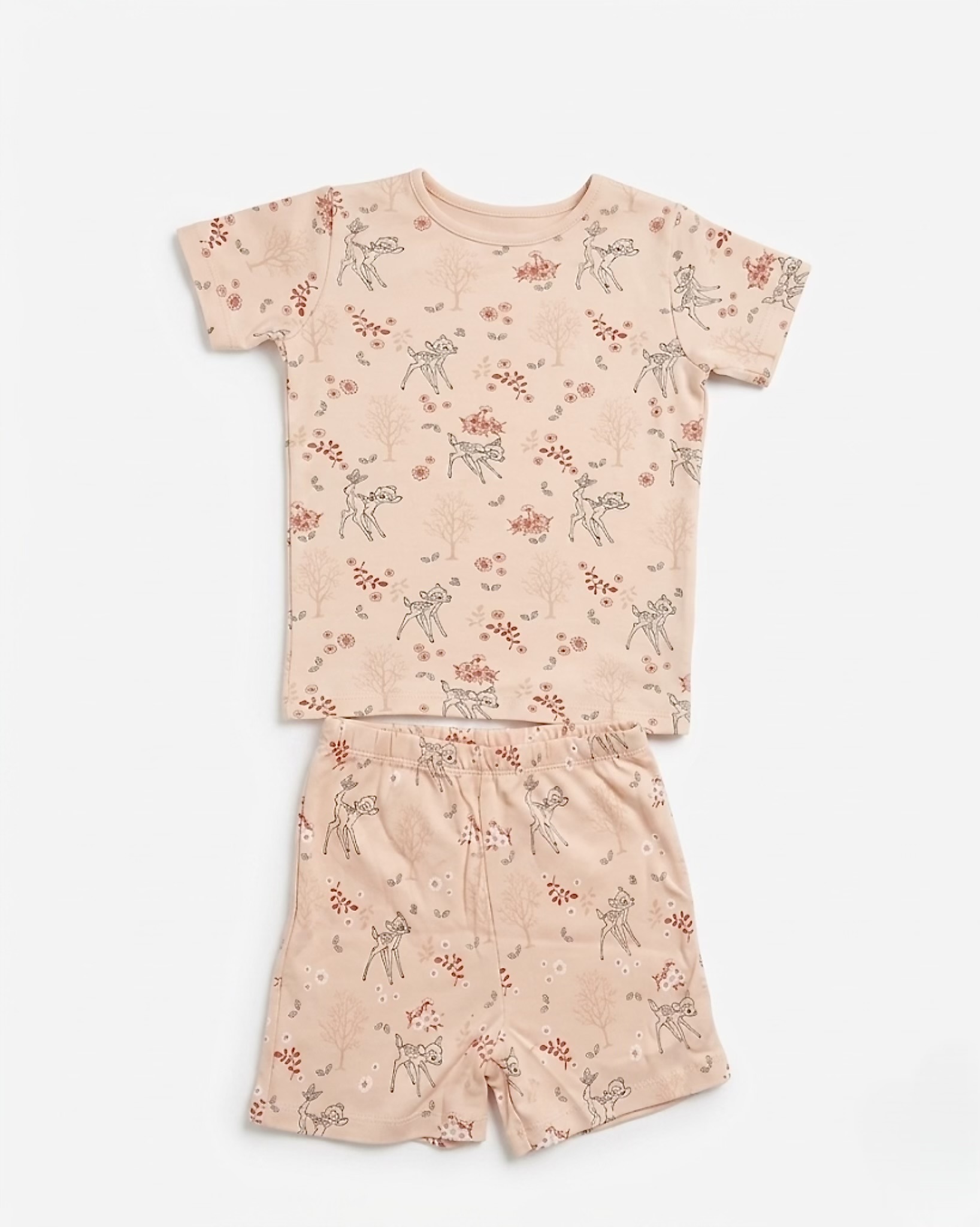 deer print shorts set