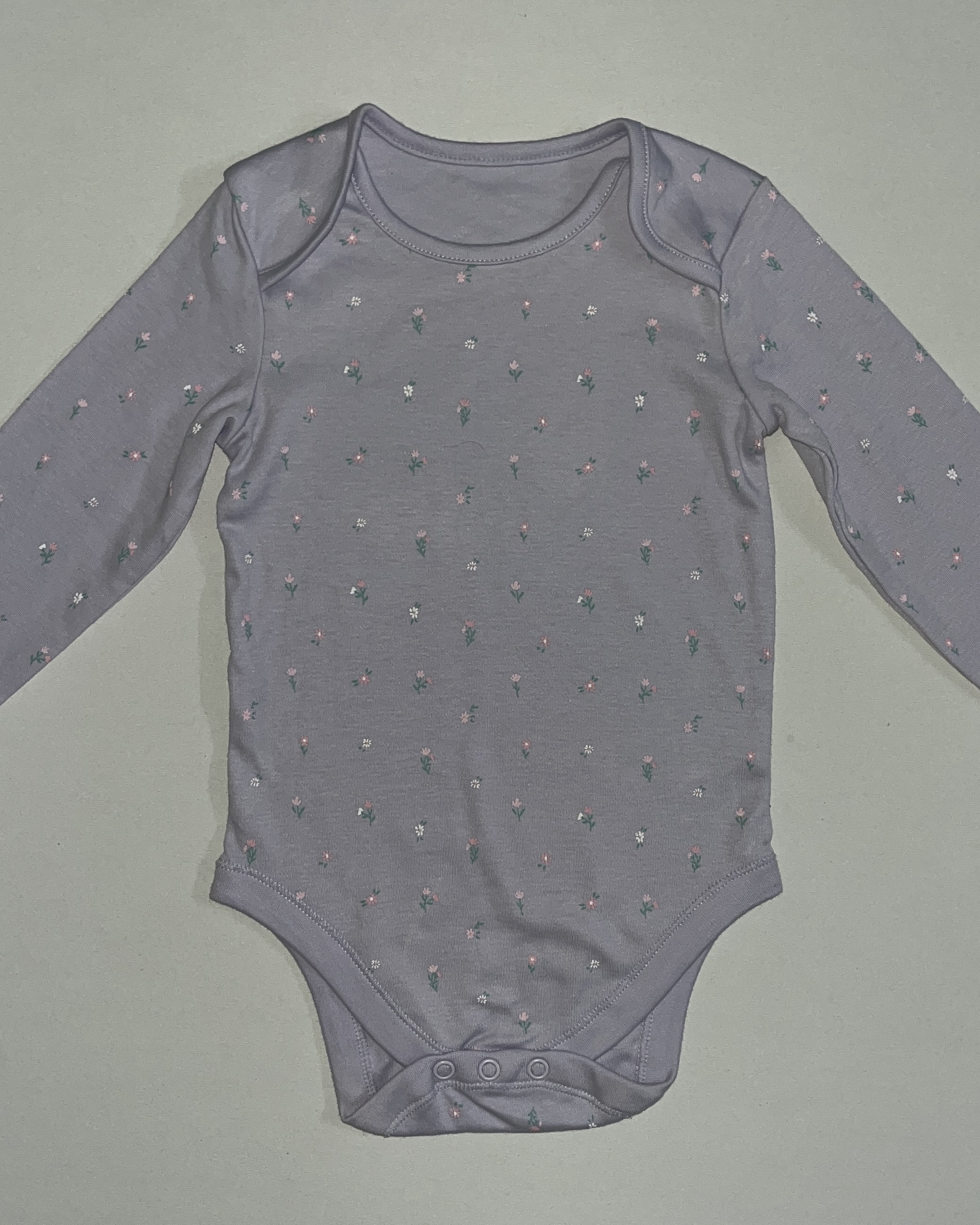 lavender tiny floral onsie