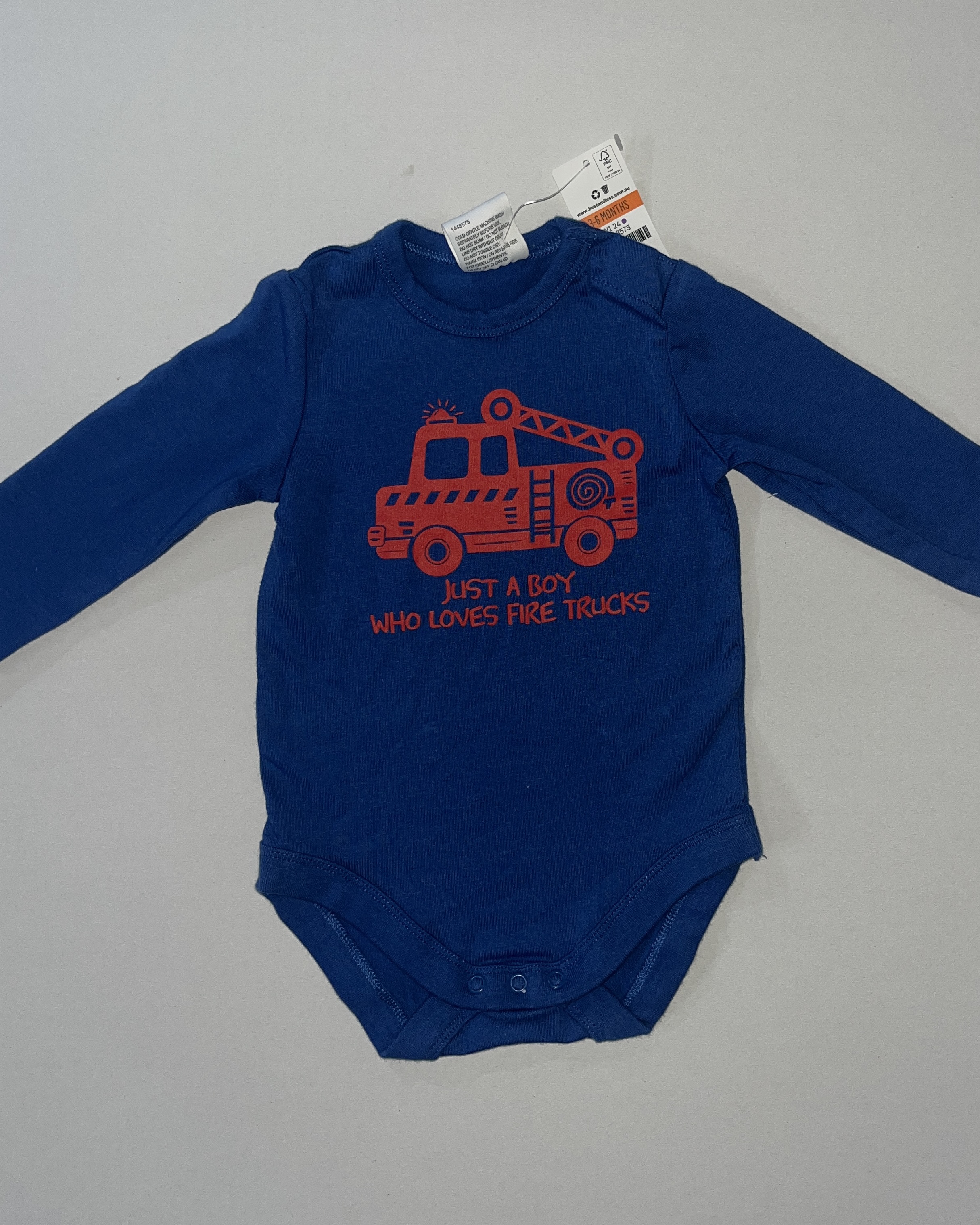 fire truck onsie