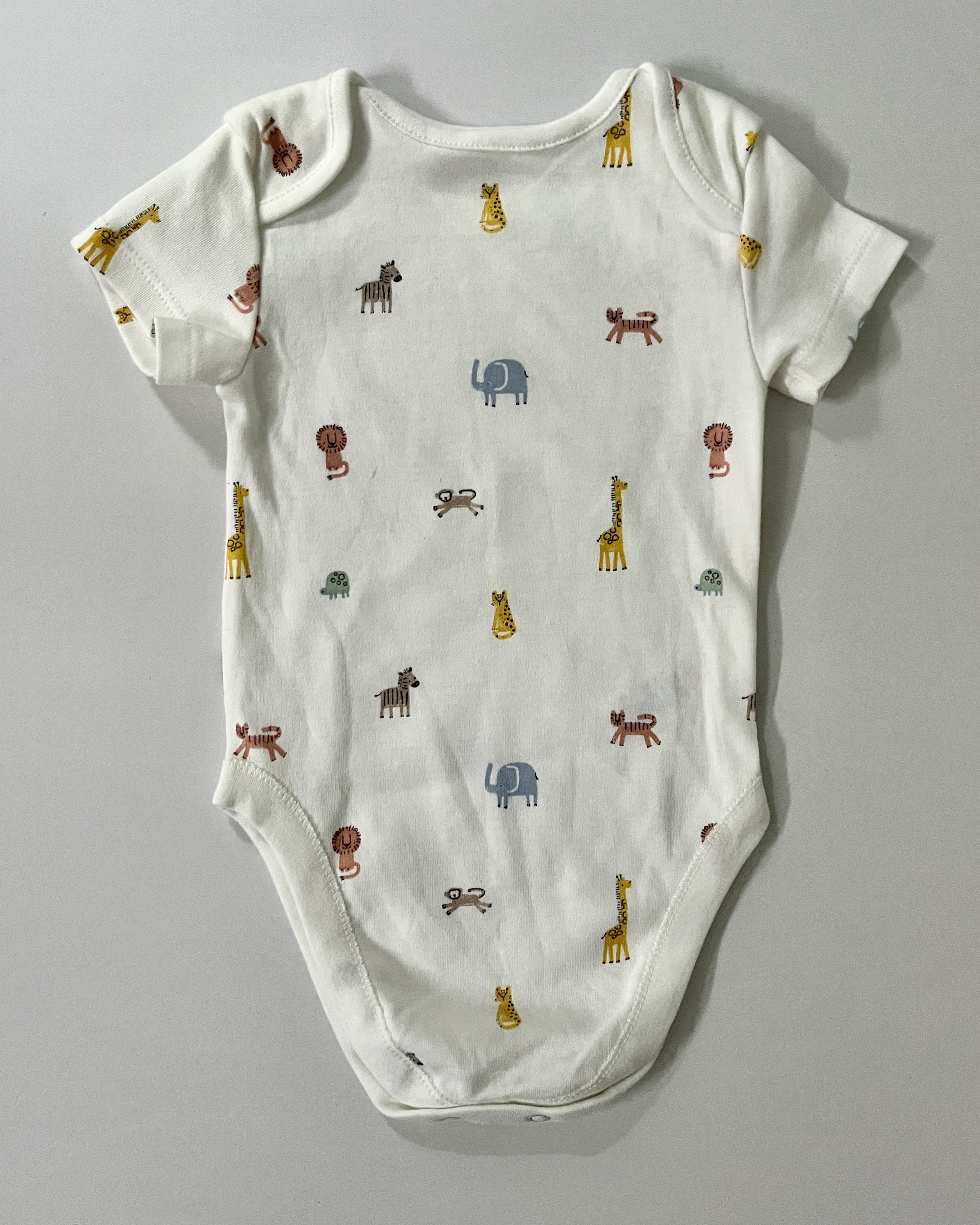small animal print onsie