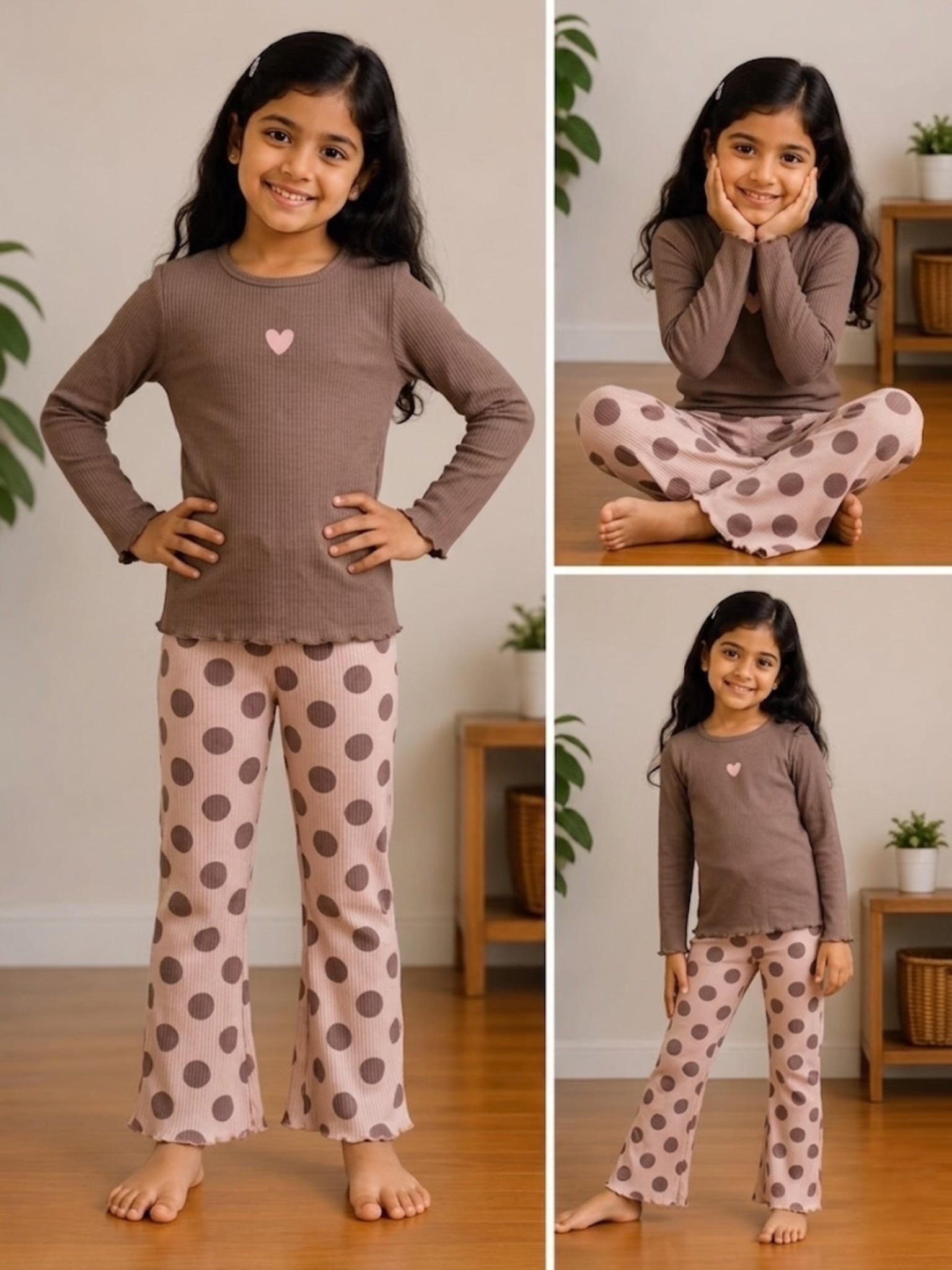 Brown kids co-ord set