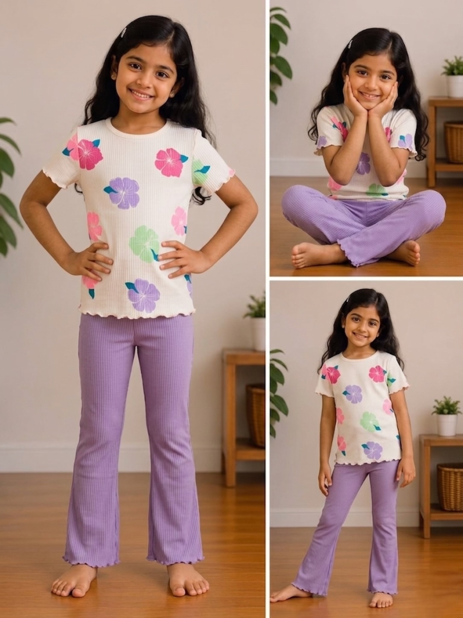 Bell bottom kids co-ord set