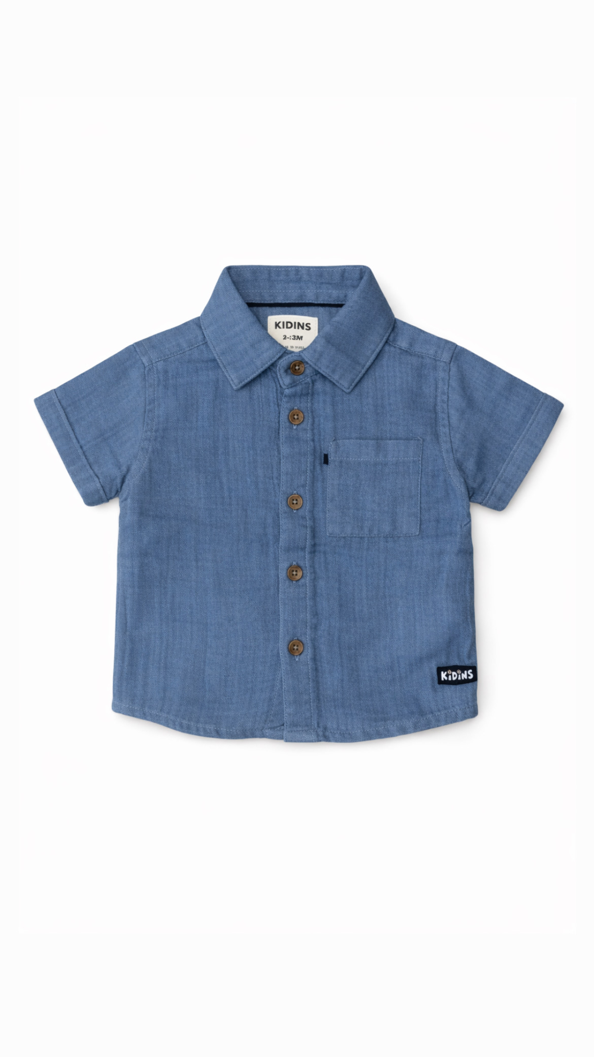 Baby - blue muslin shirt
