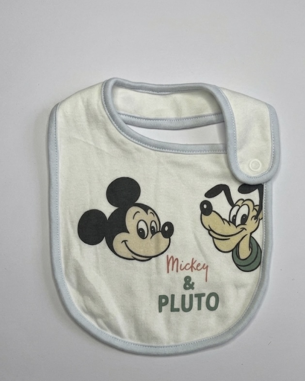 Mickey and Pluto bib