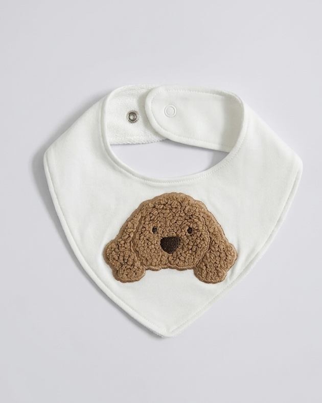 Dog appliqué bib