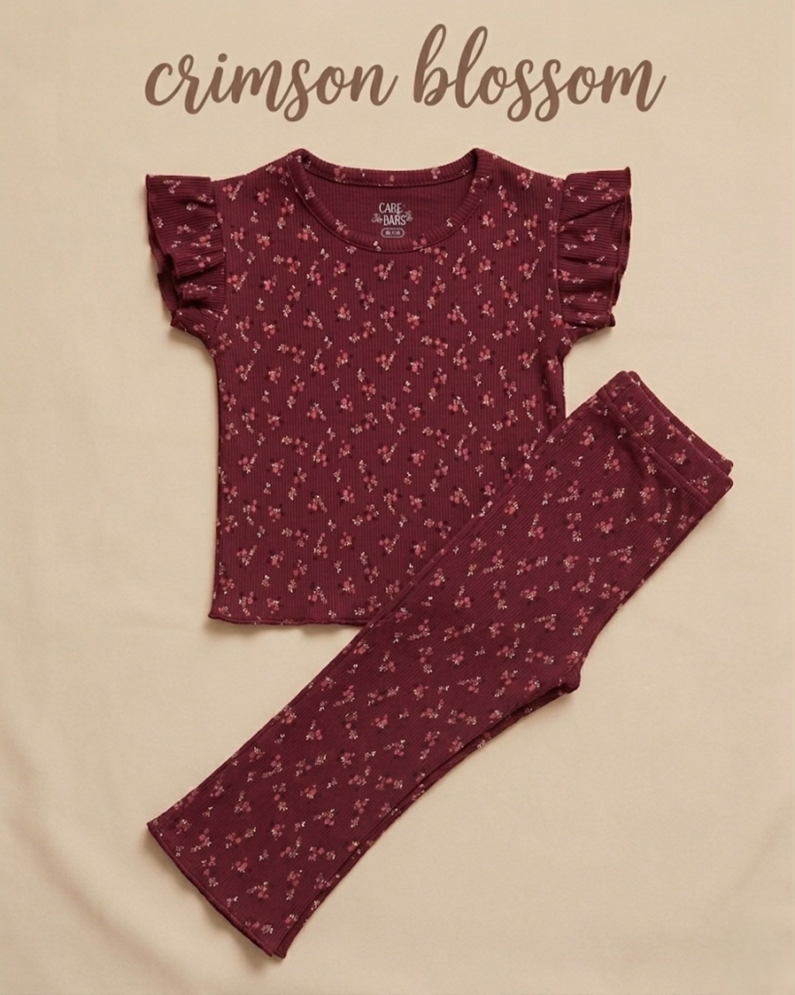 floral baby bell bottom Co-ord set