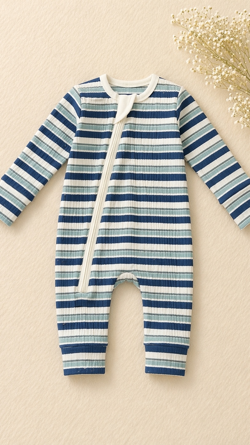 shades of blue romper
