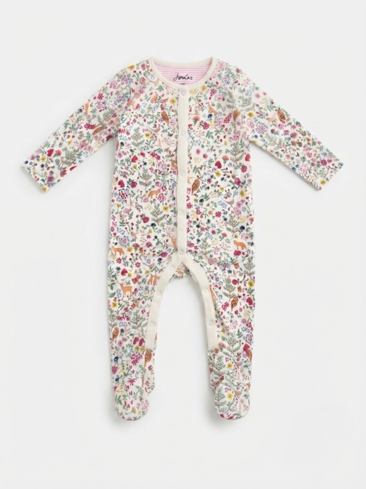 Floral garden sleepsuit