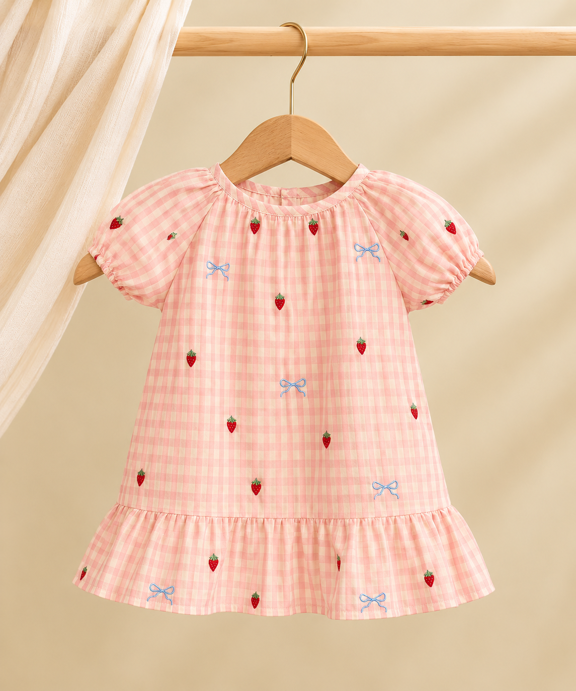 Pink gingham dresd