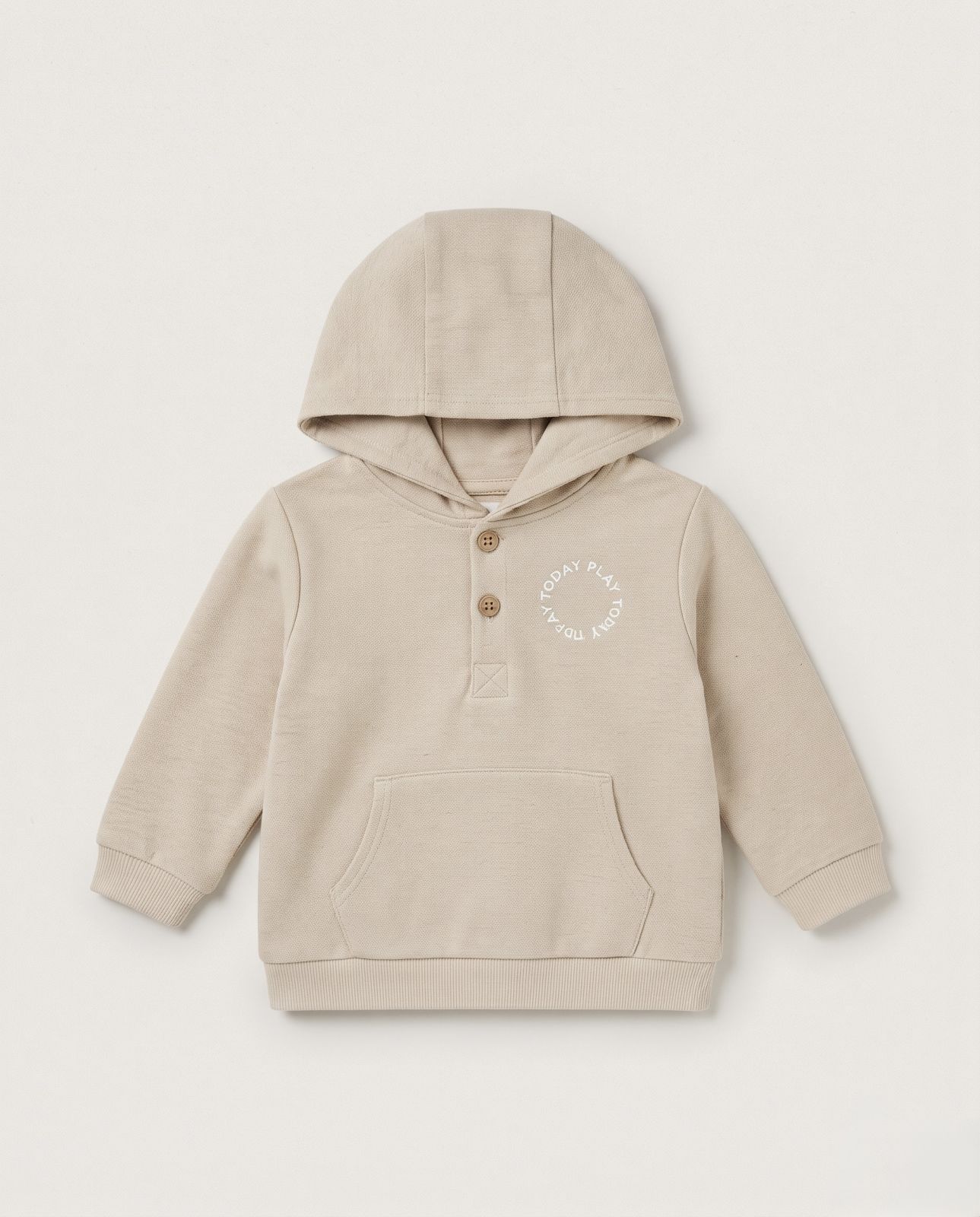 Play today motif hoodie