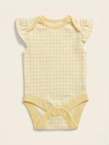 yellow checkered bodysuit