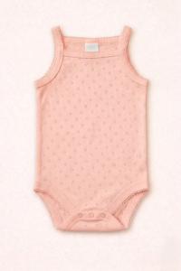 pink sleeveless pointelle bodysuit