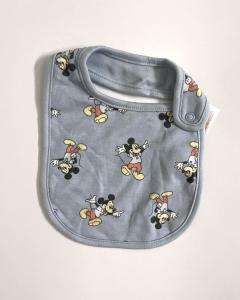 Blue mickey bib