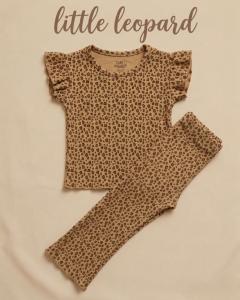 Little leopard bell bottom Co-ord set