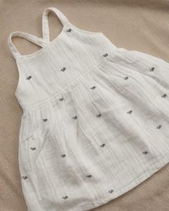 Whale print muslin frock