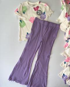 Hibiscus Bell bottom kids co-ord set