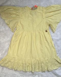 Yellow buttercup embroidered frock