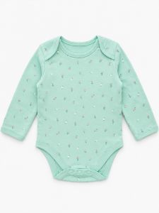aqua blue floral bodysuit