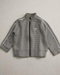 Grey quilted sweatshirt