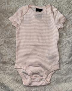 Pink stripes onsie