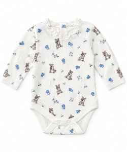 Rabbit ribbed onsie