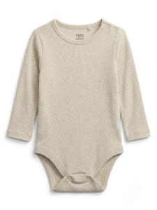 Beige ribbed onsie