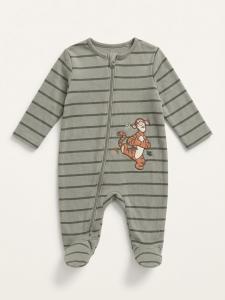 Tigger fleeced sleepsuit (2 zipper)