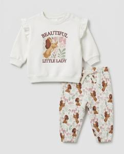 Beautiful little lady white winter co-ord