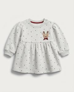 Heart print loopknit frock