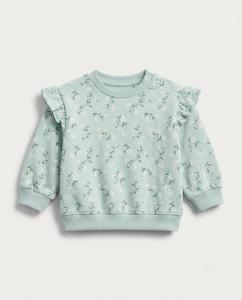Pastel blue floral sweatshirt