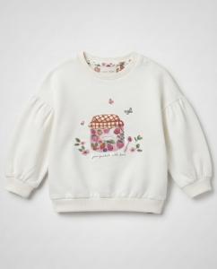 Balloon sleeve jam jar sweatshirt