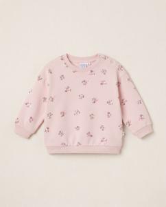 Pink floral sweatshirt