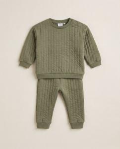 Green light quilted winter co-ord