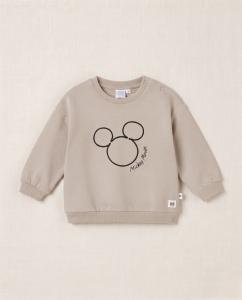 Mickey outline embroidered sweatshirt